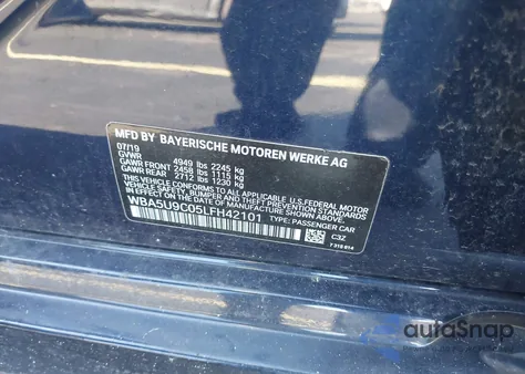 2020 BMW 3 Series M340I xDrive from USA, damaged, VIN WBA5U9C05LFH42101